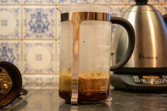 Voorinfusie french press